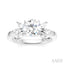 Round Shape Semi-Mount Diamond Engagement Ring