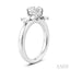 Round Shape Semi-Mount Diamond Engagement Ring
