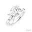 Round Shape Semi-Mount Diamond Engagement Ring