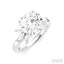 Round Shape Semi-Mount Diamond Engagement Ring