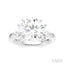 Round Shape Semi-Mount Diamond Engagement Ring