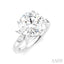 Round Shape Semi-Mount Diamond Engagement Ring