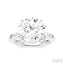 Round Shape Semi-Mount Diamond Engagement Ring