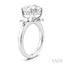 Round Shape Semi-Mount Diamond Engagement Ring