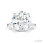 Round Shape Semi-Mount Diamond Engagement Ring
