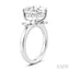 Round Shape Semi-Mount Diamond Engagement Ring