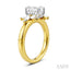 Emerald Shape Semi-Mount Diamond Engagement Ring