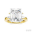 Emerald Shape Semi-Mount Diamond Engagement Ring