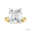 Emerald Shape Semi-Mount Diamond Engagement Ring