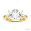 Oval Shape Semi-Mount Diamond Engagement Ring