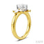 Oval Shape Semi-Mount Diamond Engagement Ring