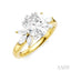 Oval Shape Semi-Mount Diamond Engagement Ring