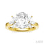 Oval Shape Semi-Mount Diamond Engagement Ring