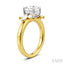 Oval Shape Semi-Mount Diamond Engagement Ring