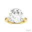 Oval Shape Semi-Mount Diamond Engagement Ring