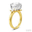 Oval Shape Semi-Mount Diamond Engagement Ring
