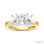 Princess Shape Semi-Mount Diamond Engagement Ring