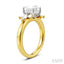 Princess Shape Semi-Mount Diamond Engagement Ring