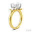 Princess Shape Semi-Mount Diamond Engagement Ring