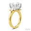 Princess Shape Semi-Mount Diamond Engagement Ring