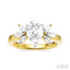 Pear Shape Semi-Mount Diamond Engagement Ring