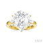 Pear Shape Semi-Mount Diamond Engagement Ring