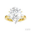 Pear Shape Semi-Mount Diamond Engagement Ring