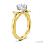 Round Shape Semi-Mount Diamond Engagement Ring