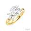 Round Shape Semi-Mount Diamond Engagement Ring
