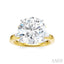 Round Shape Semi-Mount Diamond Engagement Ring