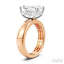 Emerald Shape Semi-Mount Diamond Engagement Ring