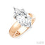 Marquise Shape Semi-Mount Diamond Engagement Ring