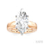 Marquise Shape Semi-Mount Diamond Engagement Ring