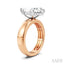 Marquise Shape Semi-Mount Diamond Engagement Ring