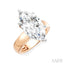 Marquise Shape Semi-Mount Diamond Engagement Ring