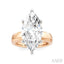 Marquise Shape Semi-Mount Diamond Engagement Ring