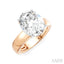 Oval Shape Semi-Mount Diamond Engagement Ring