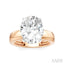Oval Shape Semi-Mount Diamond Engagement Ring