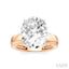 Oval Shape Semi-Mount Diamond Engagement Ring