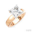 Princess Shape Semi-Mount Diamond Engagement Ring