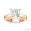 Princess Shape Semi-Mount Diamond Engagement Ring