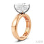 Princess Shape Semi-Mount Diamond Engagement Ring
