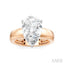 Pear Shape Semi-Mount Diamond Engagement Ring