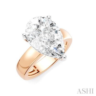 Pear Shape Semi-Mount Diamond Engagement Ring