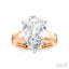 Pear Shape Semi-Mount Diamond Engagement Ring