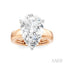 Pear Shape Semi-Mount Diamond Engagement Ring