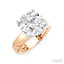 Round Shape Semi-Mount Diamond Engagement Ring