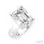 Emerald Shape Semi-Mount Diamond Engagement Ring