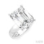 Emerald Shape Semi-Mount Diamond Engagement Ring