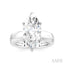 Marquise Shape Semi-Mount Diamond Engagement Ring